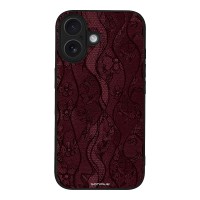 Θήκη Sonique DIVA Series για Apple iPhone 16 Βουργουνδί Δαντέλα