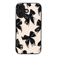 Θήκη Sonique DIVA Series για Apple iPhone 16 Μαύρα Φιογκάκια