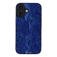 Θήκη Sonique DIVA Series για Apple iPhone 16 Μπλε Δαντέλα