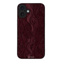Θήκη Sonique DIVA Series για Apple iPhone 16 Plus Βουργουνδί Δαντέλα