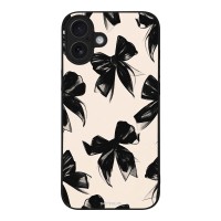 Θήκη Sonique DIVA Series για Apple iPhone 16 Plus Μαύρα Φιογκάκια
