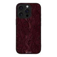 Θήκη Sonique DIVA Series για Apple iPhone 16 Pro Βουργουνδί Δαντέλα