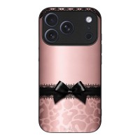 Θήκη Sonique DIVA Series για Apple iPhone 17 Pro Λεοπάρ Φιόγκος – Ροζ