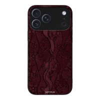 Θήκη Sonique DIVA Series για Apple iPhone 17 Pro Max Βουργουνδί Δαντέλα