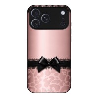 Θήκη Sonique DIVA Series για Apple iPhone 17 Pro Max Λεοπάρ Φιόγκος – Ροζ