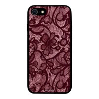 Θήκη Sonique DIVA Series για Apple iPhone 7 / iPhone 8 / iPhone SE 2020 / iPhone SE 2022 Μπορντό Δαντέλα