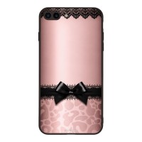 Θήκη Sonique DIVA Series για Apple iPhone 7 Plus / iPhone 8 Plus Λεοπάρ Φιόγκος – Ροζ