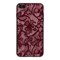 Θήκη Sonique DIVA Series για Apple iPhone 7 Plus / iPhone 8 Plus Μπορντό Δαντέλα