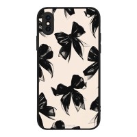 Θήκη Sonique DIVA Series για Apple iPhone X / iPhone XS Μαύρα Φιογκάκια