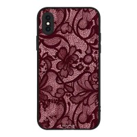 Θήκη Sonique DIVA Series για Apple iPhone X / iPhone XS Μπορντό Δαντέλα