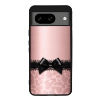 Θήκη Sonique DIVA Series για Google Pixel 8 5G Λεοπάρ Φιόγκος – Ροζ