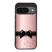 Θήκη Sonique DIVA Series για Google Pixel 9 5G Λεοπάρ Φιόγκος – Ροζ