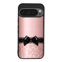 Θήκη Sonique DIVA Series για Google Pixel 9 Pro 5G Λεοπάρ Φιόγκος – Ροζ