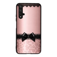 Θήκη Sonique DIVA Series για Honor 20 / Nova 5T Λεοπάρ Φιόγκος – Ροζ