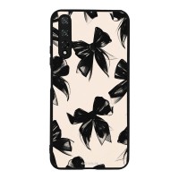 Θήκη Sonique DIVA Series για Honor 20 / Nova 5T Μαύρα Φιογκάκια