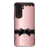 Θήκη Sonique DIVA Series για Honor 90 Lite 5G Λεοπάρ Φιόγκος – Ροζ