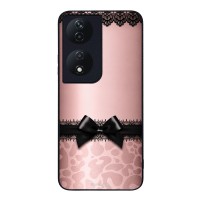 Θήκη Sonique DIVA Series για Honor 90 Smart 5G / Honor X7b Λεοπάρ Φιόγκος – Ροζ