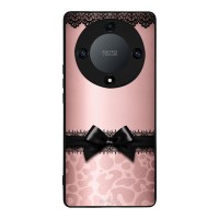 Θήκη Sonique DIVA Series για Honor Magic5 Lite 5G Λεοπάρ Φιόγκος – Ροζ