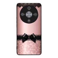 Θήκη Sonique DIVA Series για Honor Magic6 Lite 5G Λεοπάρ Φιόγκος – Ροζ
