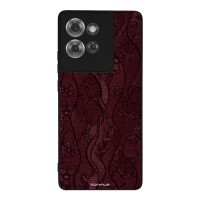 Θήκη Sonique DIVA Series για Motorola Edge 50 5G Βουργουνδί Δαντέλα