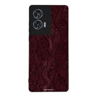 Θήκη Sonique DIVA Series για Motorola Edge 50 Fusion 5G Βουργουνδί Δαντέλα