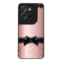 Θήκη Sonique DIVA Series για Motorola Edge 50 Neo 5G / Edge 60 Neo 5G Λεοπάρ Φιόγκος – Ροζ