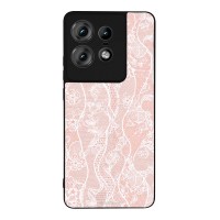 Θήκη Sonique DIVA Series για Motorola Edge 50 Pro 5G Ροζ Δαντέλα