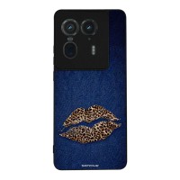 Θήκη Sonique DIVA Series για Motorola Edge 50 Ultra Denim Leopard