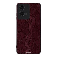 Θήκη Sonique DIVA Series για Motorola Moto G04 4G / Moto G04s 4G / Moto G24 4G / Moto G24 4G Power / Moto E14 4G Βουργουνδί Δαντέλα
