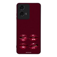 Θήκη Sonique DIVA Series για Motorola Moto G04 4G / Moto G04s 4G / Moto G24 4G / Moto G24 4G Power / Moto E14 4G Κόκκινα Χείλη