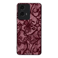 Θήκη Sonique DIVA Series για Motorola Moto G04 4G / Moto G04s 4G / Moto G24 4G / Moto G24 4G Power / Moto E14 4G Μπορντό Δαντέλα