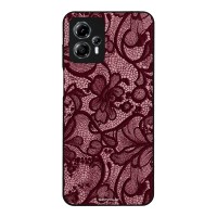 Θήκη Sonique DIVA Series για Motorola Moto G13 4G / Moto G23 4G Μπορντό Δαντέλα