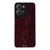 Θήκη Sonique DIVA Series για Motorola Moto G15 4G / Moto G15 Power / Moto G17 5G / Moto G17 Power 5G Βουργουνδί Δαντέλα
