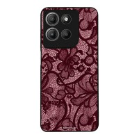 Θήκη Sonique DIVA Series για Motorola Moto G15 4G / Moto G15 Power / Moto G17 5G / Moto G17 Power 5G Μπορντό Δαντέλα