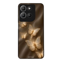 Θήκη Sonique DIVA Series για Motorola Moto G15 4G / Moto G15 Power / Moto G17 5G / Moto G17 Power 5G Χρυσές Πεταλούδες