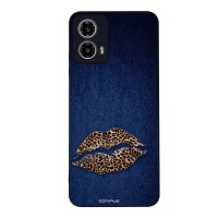 Θήκη Sonique DIVA Series για Motorola Moto G34 5G Denim Leopard