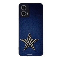 Θήκη Sonique DIVA Series για Motorola Moto G34 5G Denim Zebra