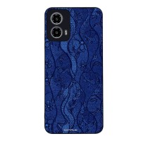 Θήκη Sonique DIVA Series για Motorola Moto G34 5G Μπλε Δαντέλα