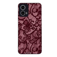 Θήκη Sonique DIVA Series για Motorola Moto G34 5G Μπορντό Δαντέλα