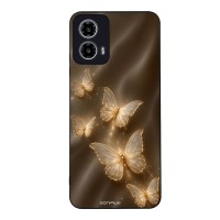 Θήκη Sonique DIVA Series για Motorola Moto G34 5G Χρυσές Πεταλούδες