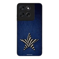 Θήκη Sonique DIVA Series για Motorola Moto G56 5G Denim Zebra