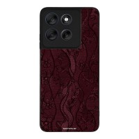 Θήκη Sonique DIVA Series για Motorola Moto G56 5G Βουργουνδί Δαντέλα