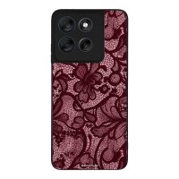 Θήκη Sonique DIVA Series για Motorola Moto G56 5G Μπορντό Δαντέλα