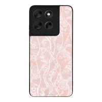 Θήκη Sonique DIVA Series για Motorola Moto G56 5G Ροζ Δαντέλα