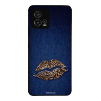 Θήκη Sonique DIVA Series για Motorola Moto G72 Denim Leopard