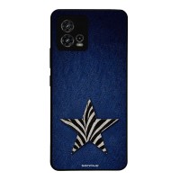 Θήκη Sonique DIVA Series για Motorola Moto G72 Denim Zebra