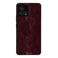 Θήκη Sonique DIVA Series για Motorola Moto G72 Βουργουνδί Δαντέλα
