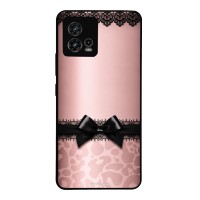 Θήκη Sonique DIVA Series για Motorola Moto G72 Λεοπάρ Φιόγκος – Ροζ