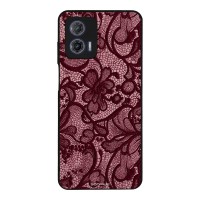 Θήκη Sonique DIVA Series για Motorola Moto G73 5G Μπορντό Δαντέλα