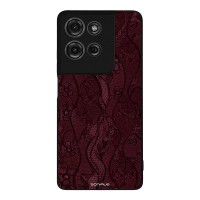 Θήκη Sonique DIVA Series για Motorola Moto G75 5G Βουργουνδί Δαντέλα
